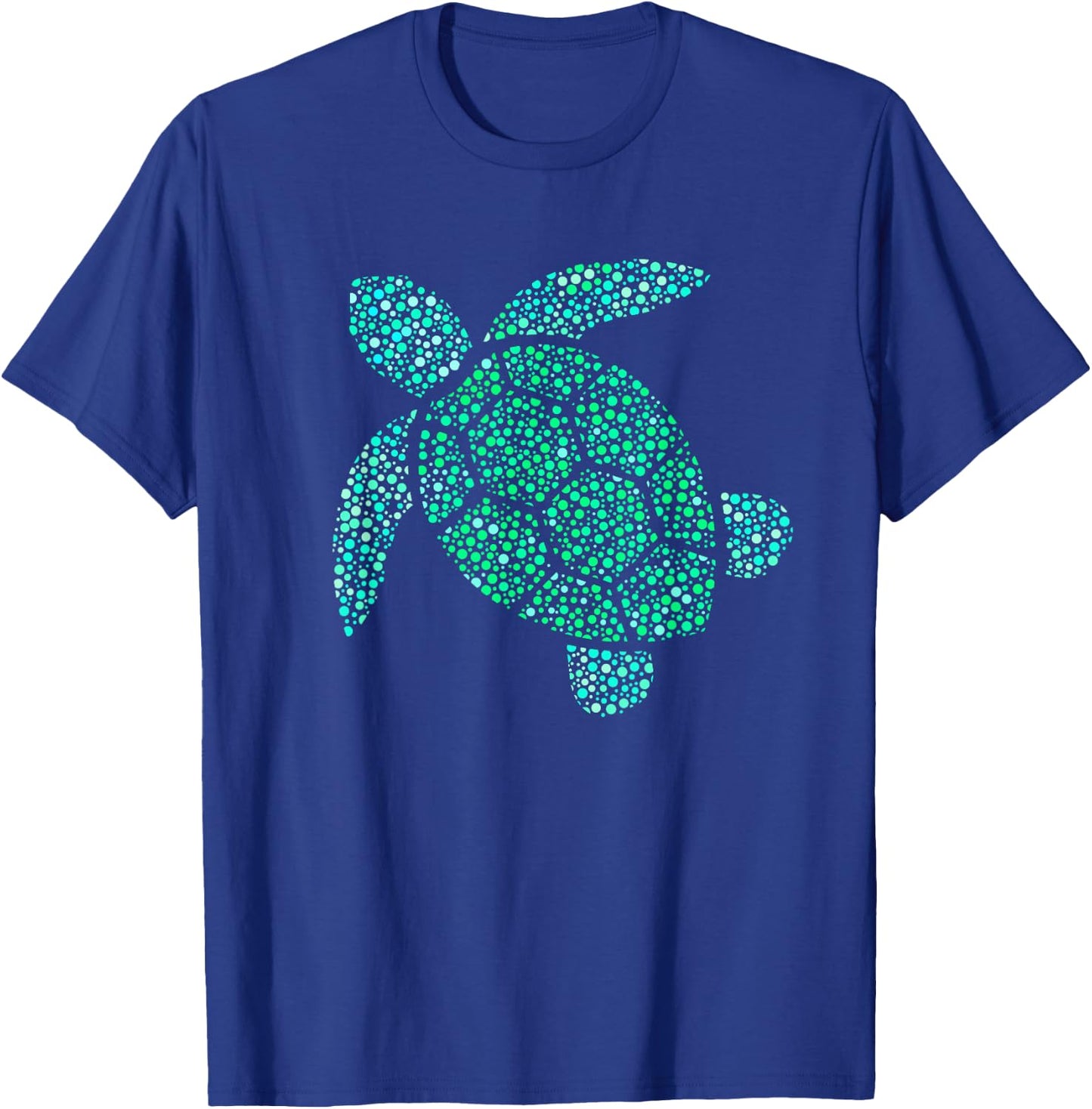Sea Turtle Green Polka Dot Day 2023 Boys Girls Art Teacher T-Shirt - T-Shirt | Royal
