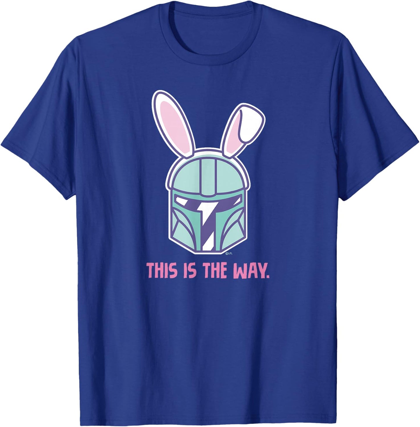 Star Wars The Mandalorian Easter Bunny Ears This is the Way T-Shirt - T-Shirt | Royal