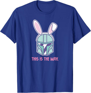 Star Wars The Mandalorian Easter Bunny Ears This is the Way T-Shirt - T-Shirt | Royal