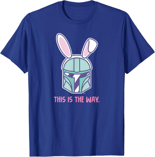 Star Wars The Mandalorian Easter Bunny Ears This is the Way T-Shirt - T-Shirt | Royal