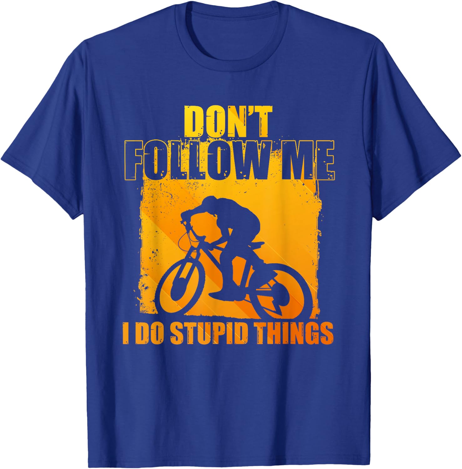 Funny Mountain Biking Art Women Cycling Downhill MTB T-Shirt - T-Shirt | Royal
