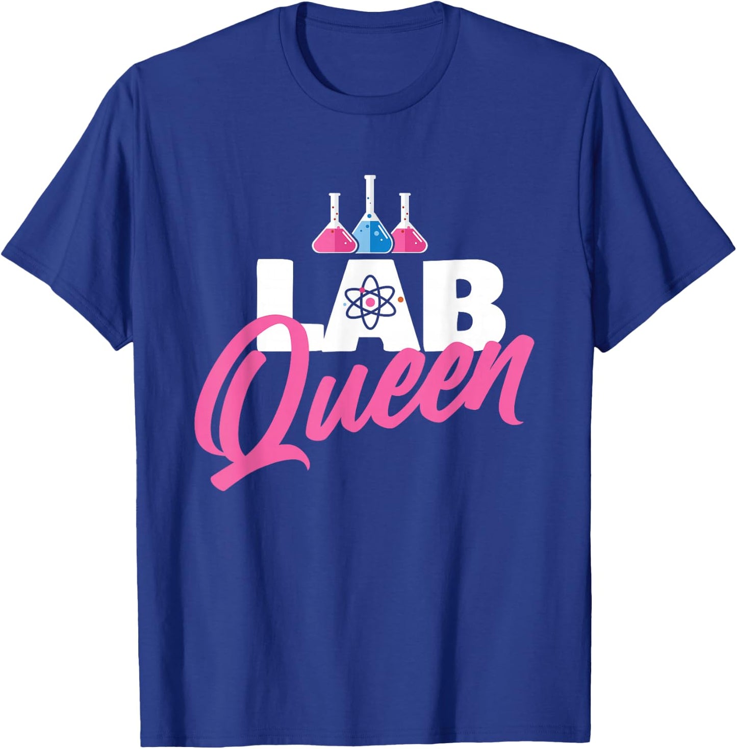 Lab Queen - Laboratory Technician Science Medical Scientist Small T-Shirt - T-Shirt | Royal