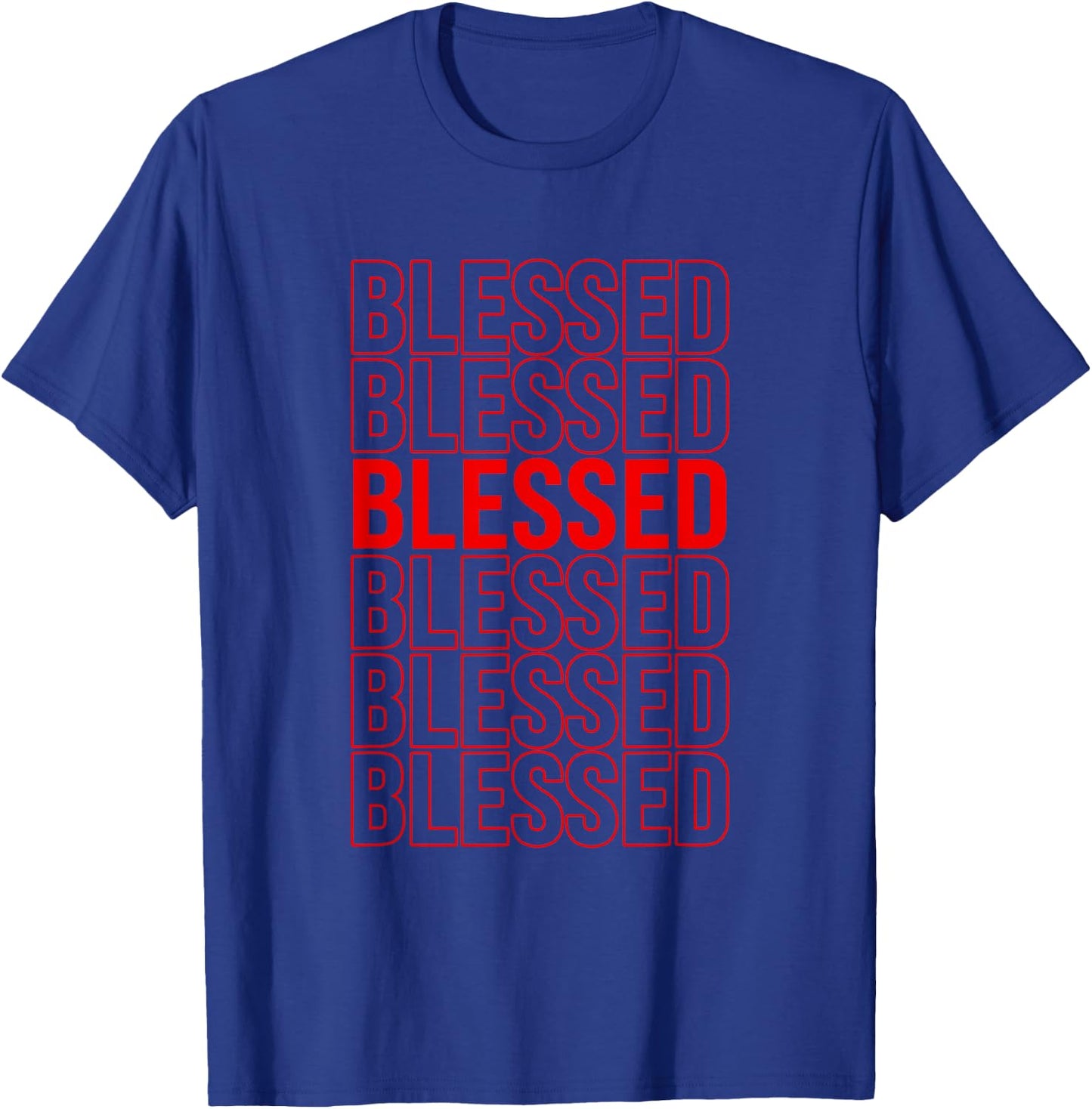 Red Blessed Red Graphic T-Shirt - T-Shirt | Royal