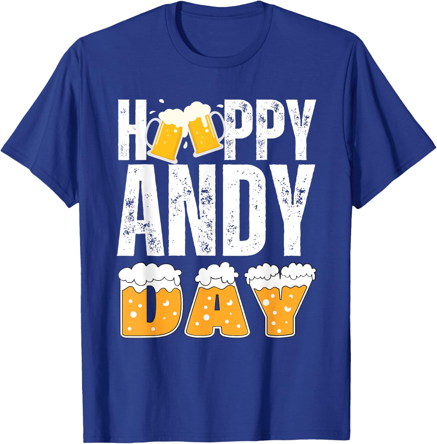 Vintage ANDY Gifts Name Matching Birthday Party Beer Lover T-Shirt - T-Shirt | Royal