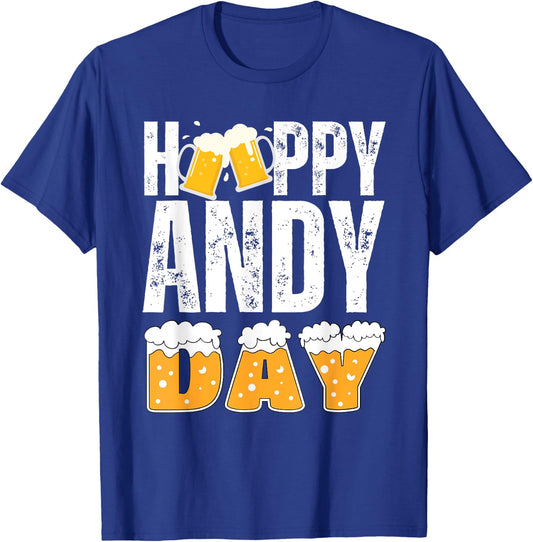 Vintage ANDY Gifts Name Matching Birthday Party Beer Lover T-Shirt - T-Shirt | Royal