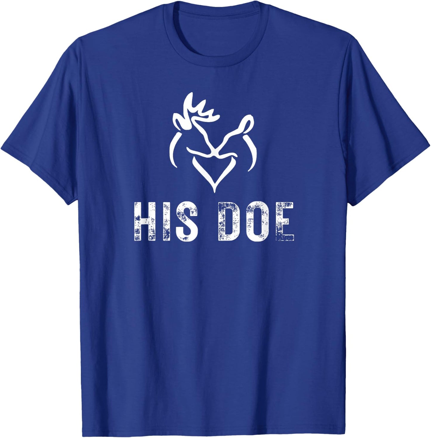 His Doe Matching Hunting Couples Valentines Day Gf T-Shirt - T-Shirt | Royal