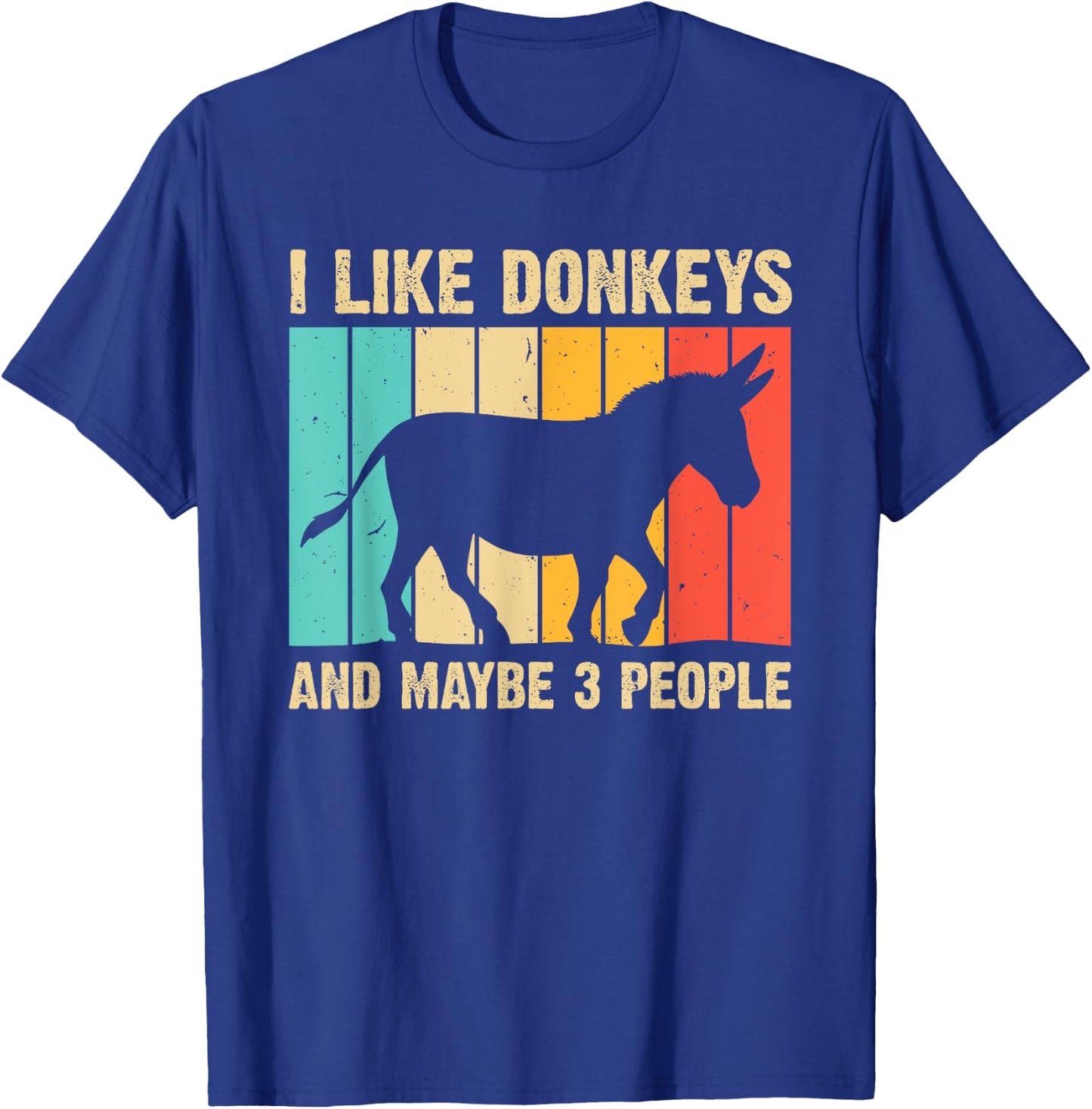Funny Donkey Women Mule Equine Horse Animal Lover T-Shirt - T-Shirt | Royal