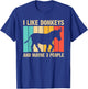 Funny Donkey Women Mule Equine Horse Animal Lover T-Shirt - T-Shirt | Royal
