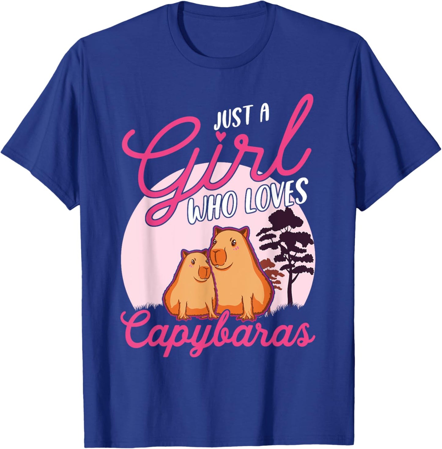 Just a girl who loves Capybaras T-Shirt - T-Shirt | Royal