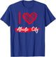 I Love ATLANTIC CITY I Heart ATLANTIC CITY T-Shirt - T-Shirt | Royal