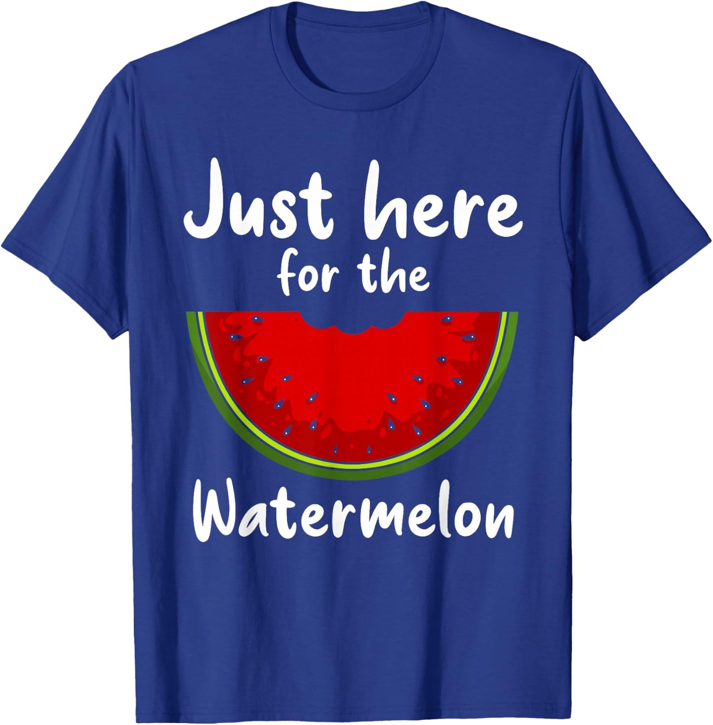 Funny Watermelon Design Women Watermelon Wedge Fruit T-Shirt - T-Shirt | Royal