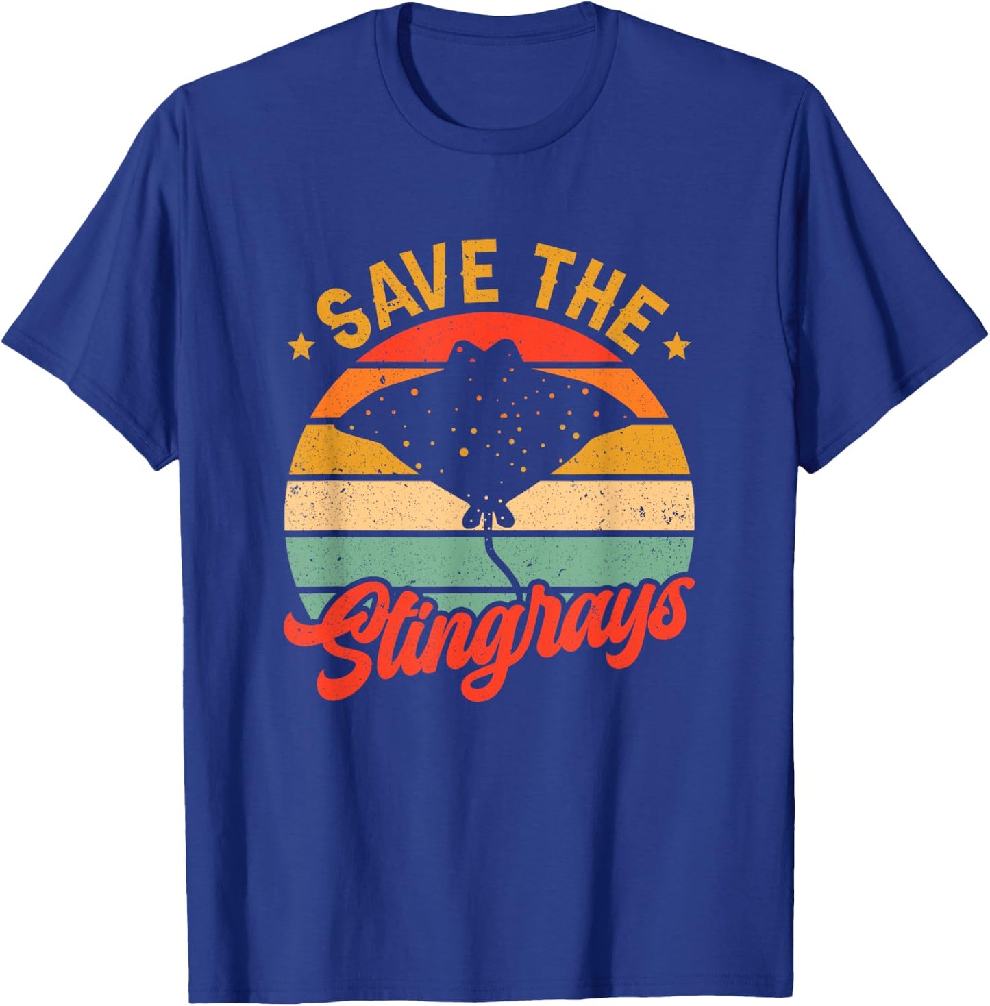 Save The Stingrays Stingray Lover Stingray T-Shirt - T-Shirt | Royal