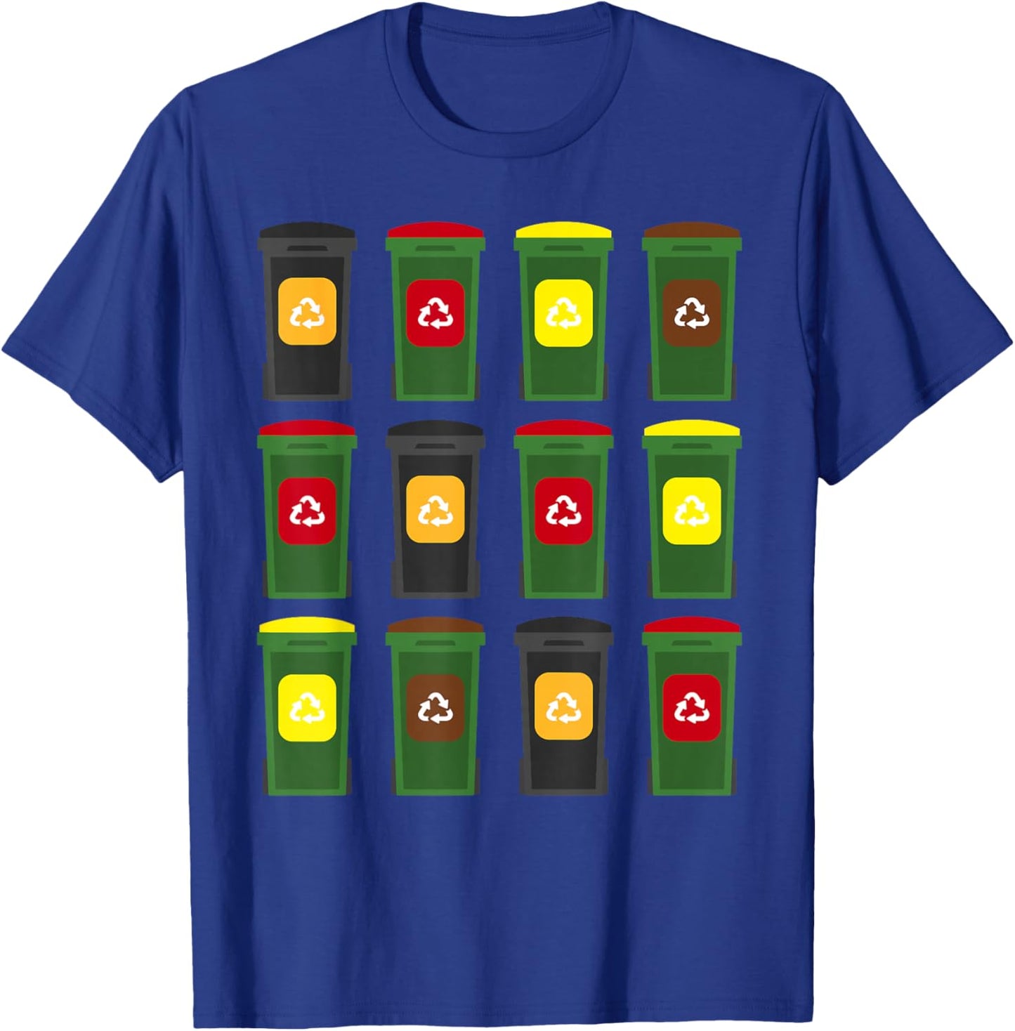 Funny Wheelie Bin T-Shirt - T-Shirt | Royal