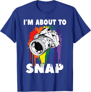 I'm About To Snap Photographer Camera Photo T-Shirt - T-Shirt | Royal
