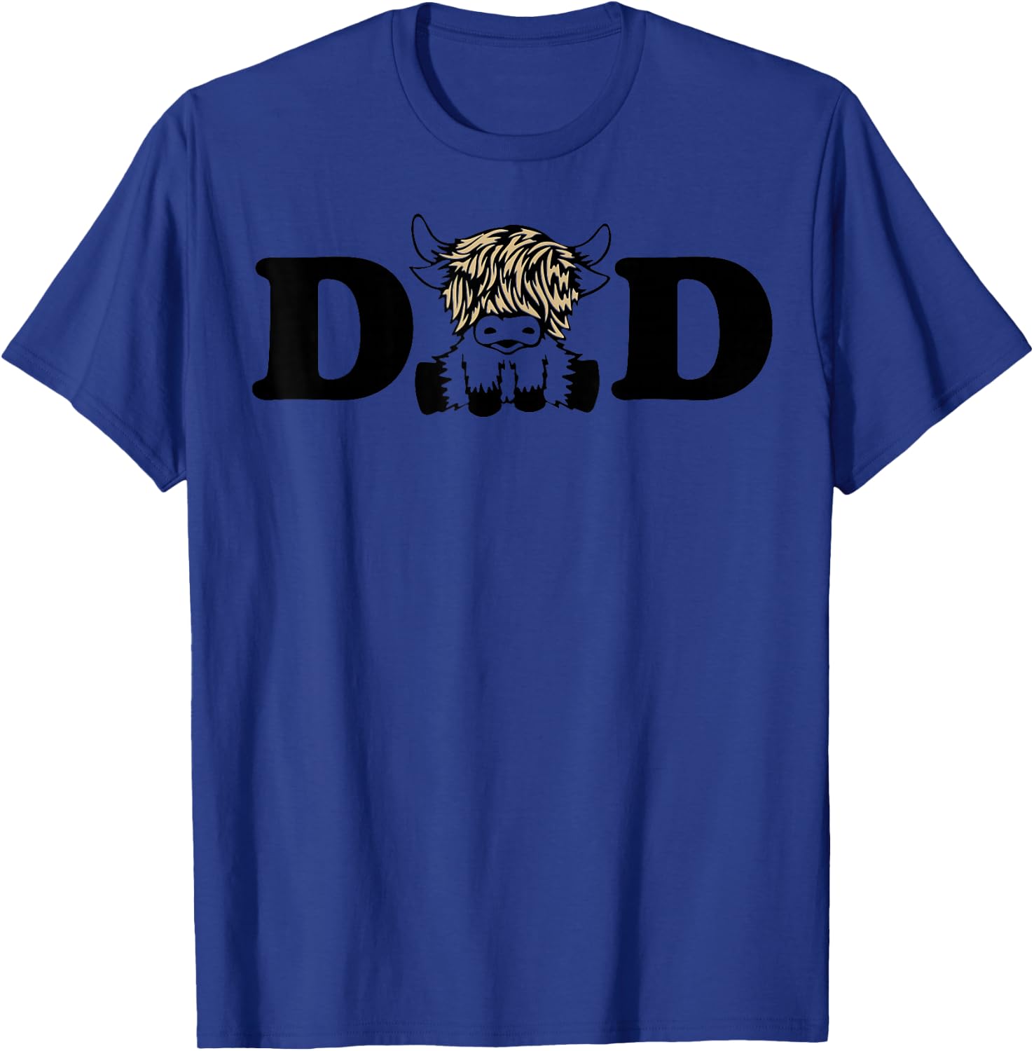 Highland Cow Dad T-Shirt - T-Shirt | Royal