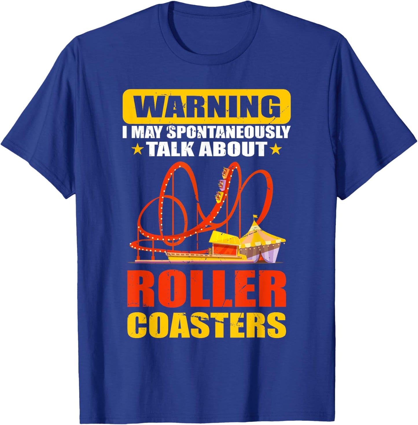 Roller Coaster Designs | Roller Coaster Loving Peoples T-Shirt - T-Shirt | Royal