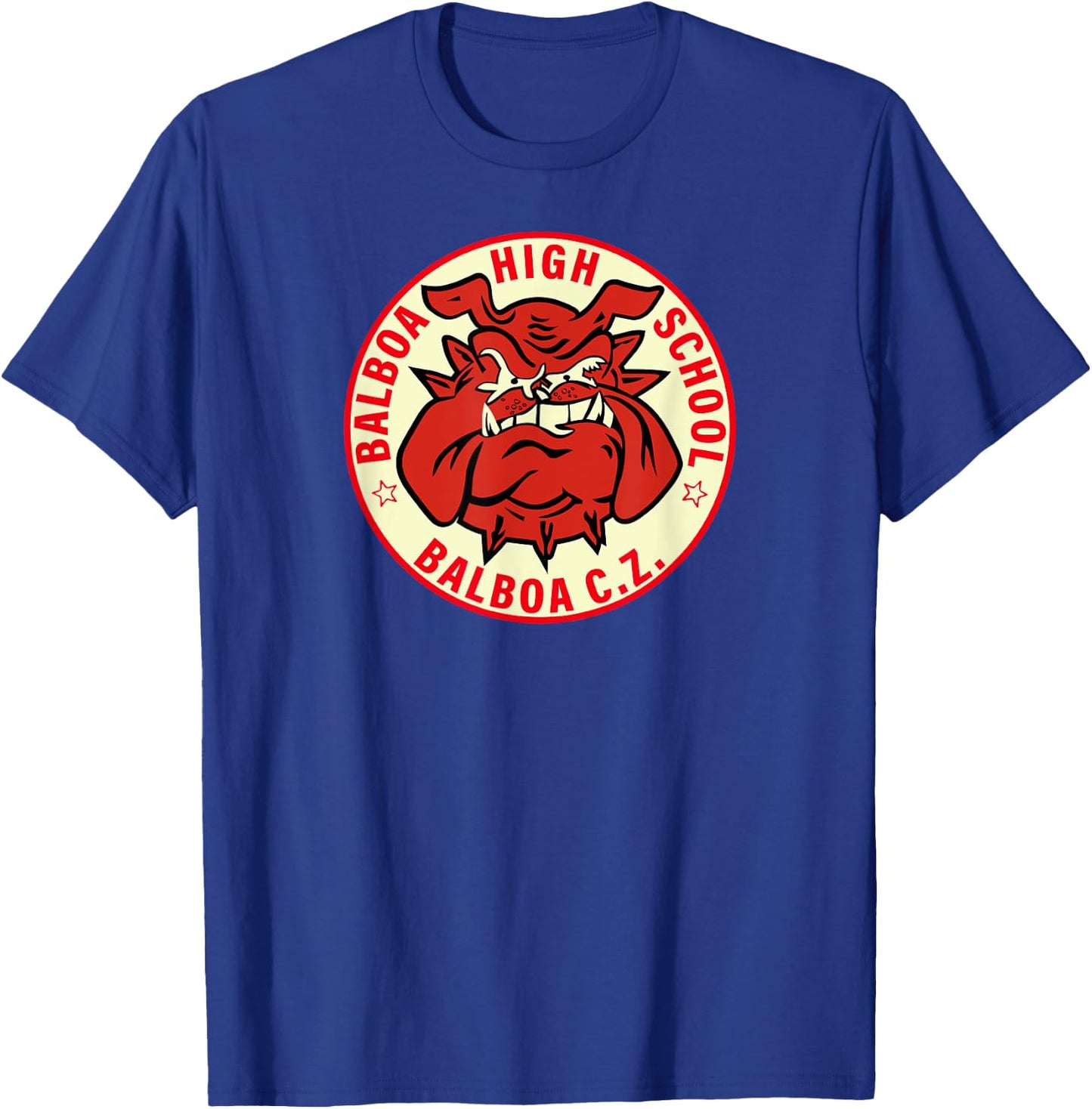 Balboa High School former Panama Canal Zone Bulldog Mascot Women T-Shirt - T-Shirt | Royal