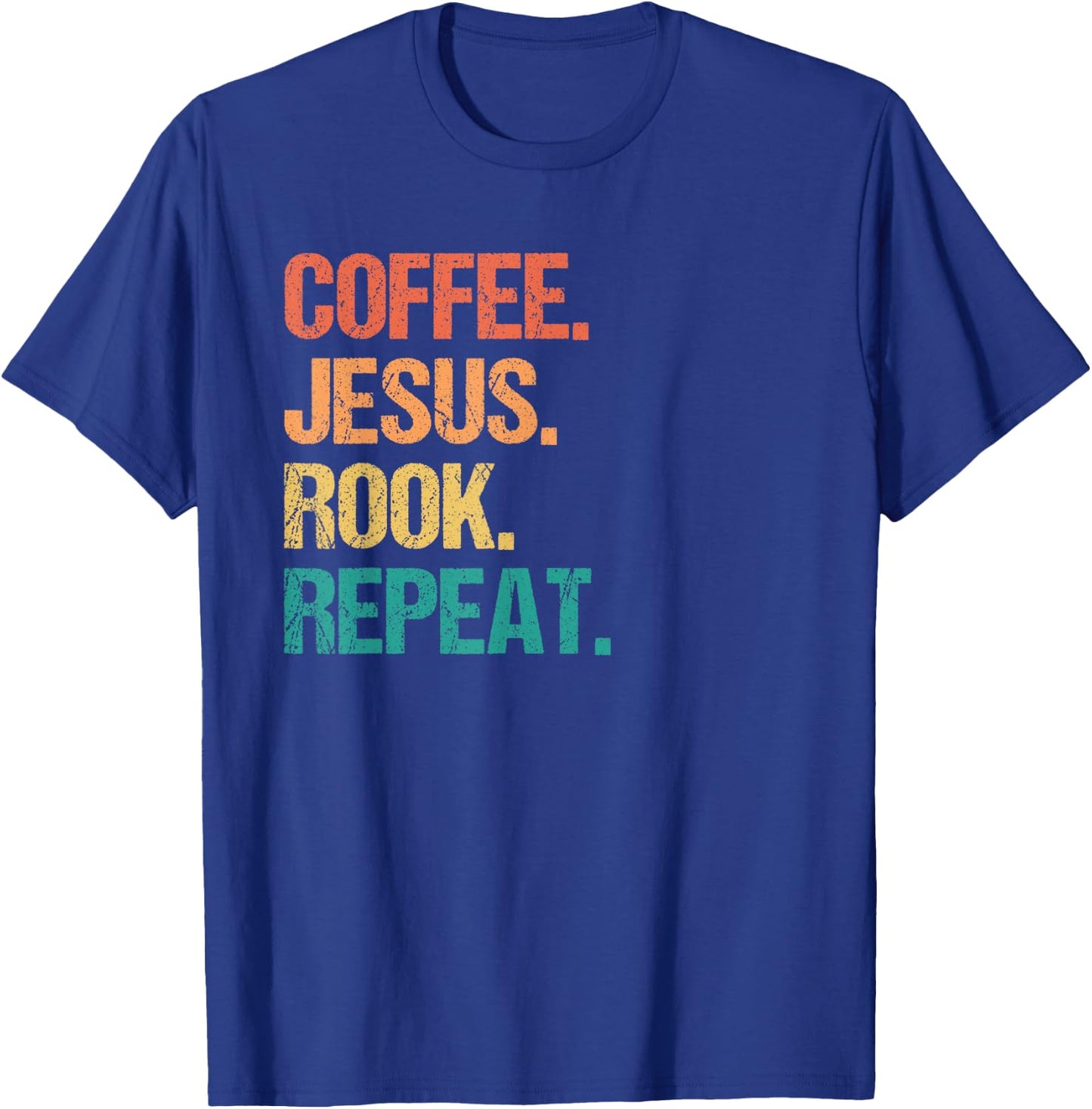 Coffee Jesus Rook Card Game Player T-Shirt - T-Shirt | Royal