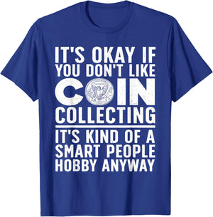 Coin Collecting Art Women Coin Collectors Numismatic T-Shirt - T-Shirt | Royal