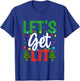 Let's Get-Lit Funny Christmas Holiday-Season T-Shirt - T-Shirt | Royal