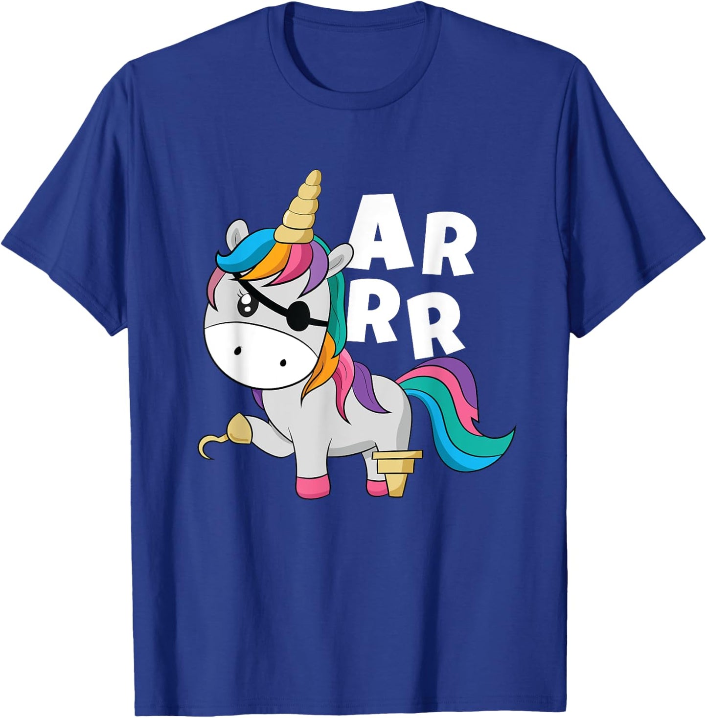Caribbean Sea Thief Freebooter Toddler Girl Unicorn Pirate T-Shirt - T-Shirt | Royal