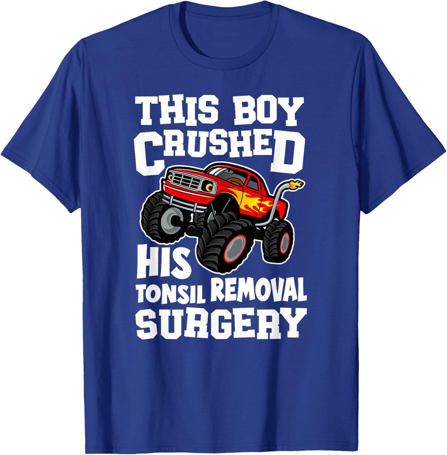 Tonsils Removal Surgery Boy Tonsillectomy Recovery T-Shirt - T-Shirt | Royal