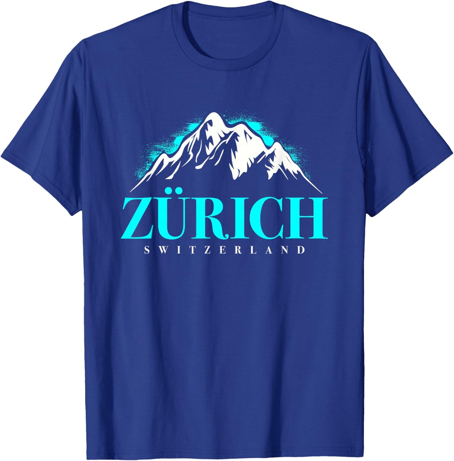 Swiss Alps Zurich Switzerland T-Shirt - T-Shirt | Royal