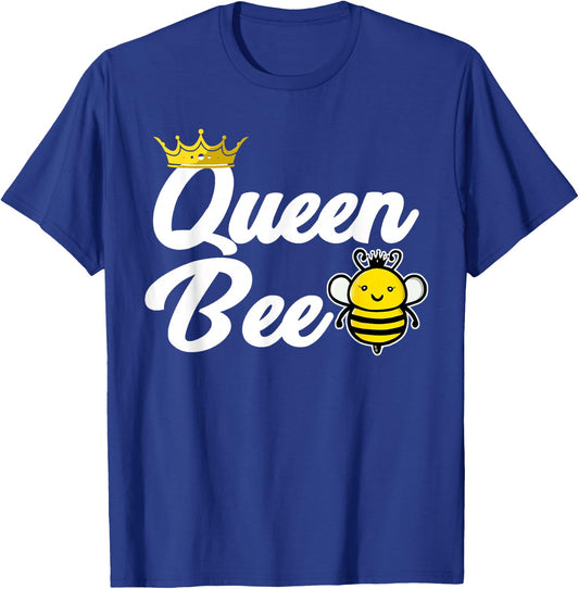 Queen Bee with a Crown funny Queen Bee T-Shirt - T-Shirt | Royal