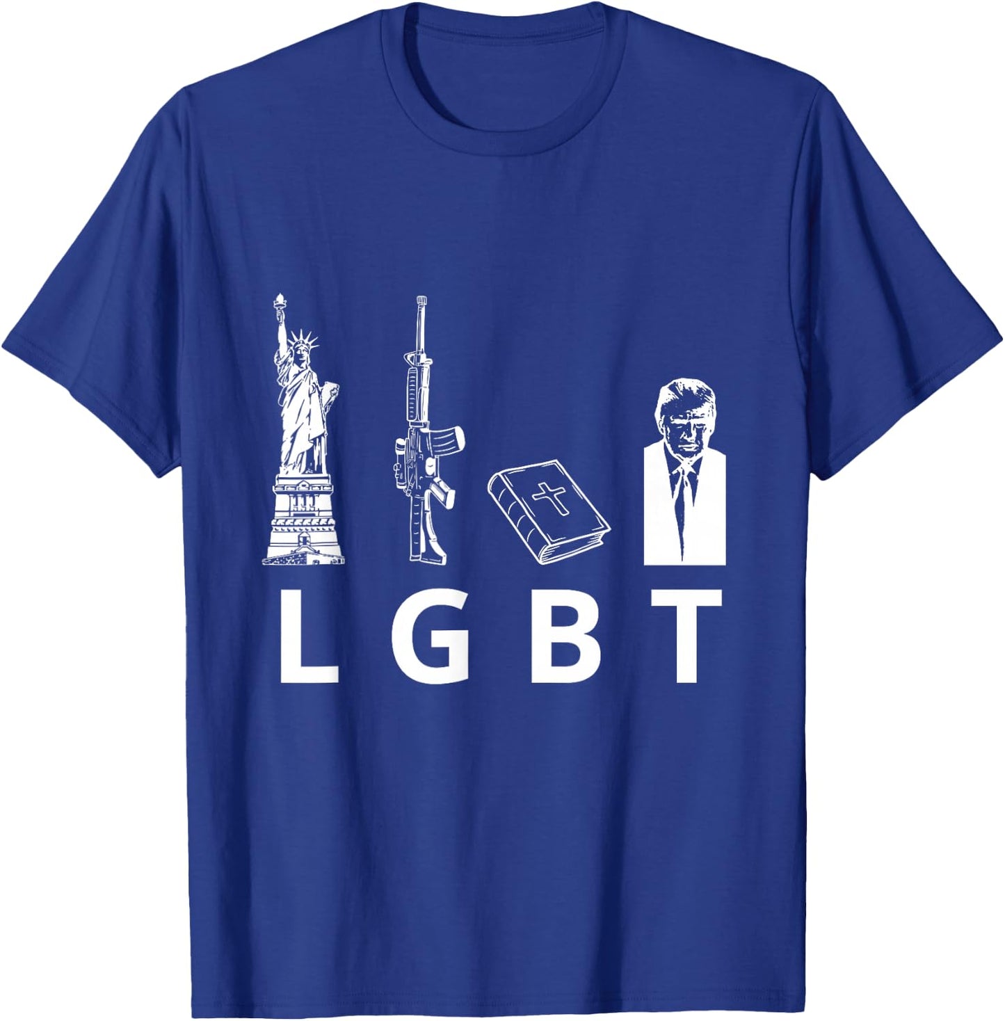 Liberty Guns Bible Trump T-Shirt - T-Shirt | Royal