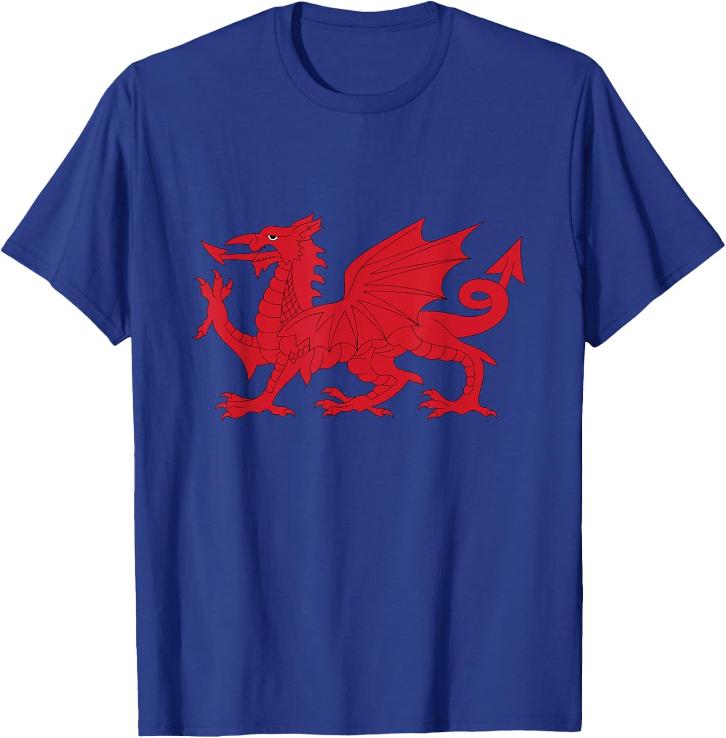 Welsh Flag Dragon St David's Day Wales T-Shirt - T-Shirt | Royal