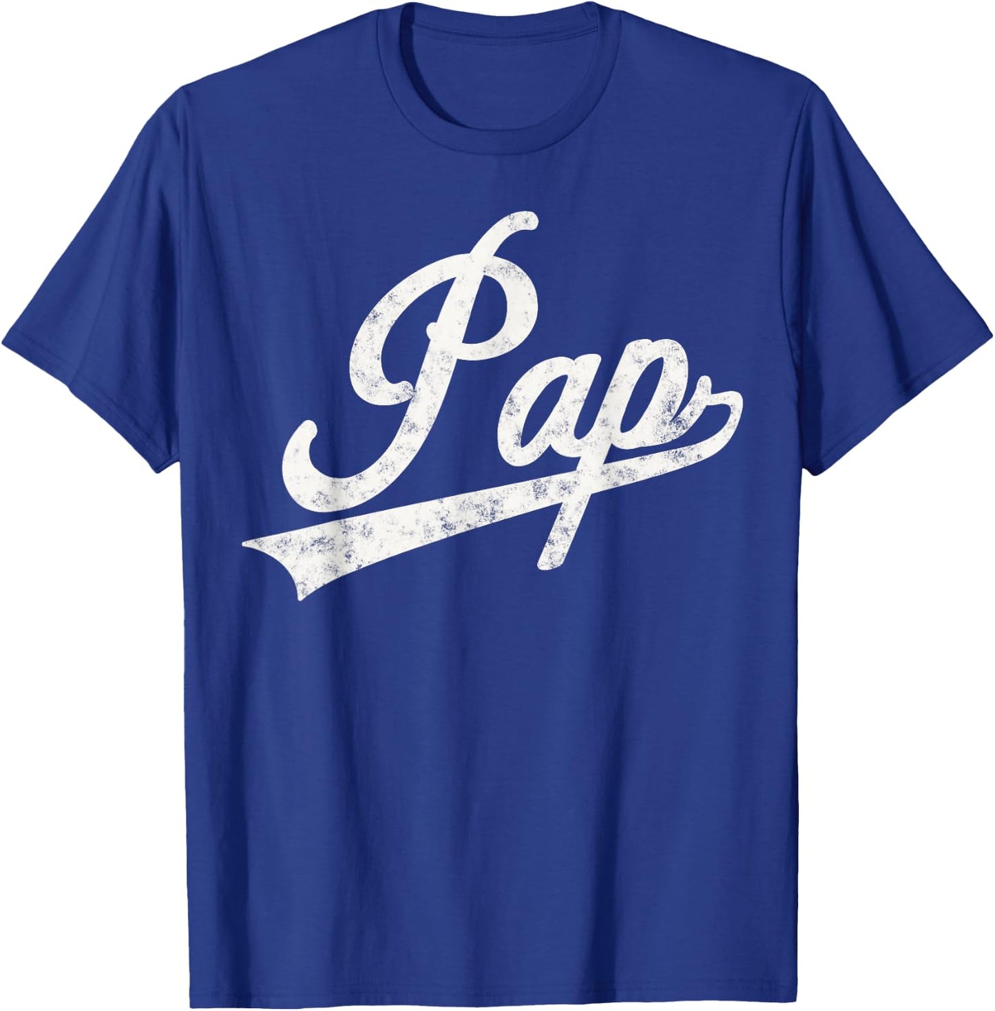 Pap Vintage Retro Style Father’s day Gift Pap Grandpa T-Shirt - T-Shirt | Royal