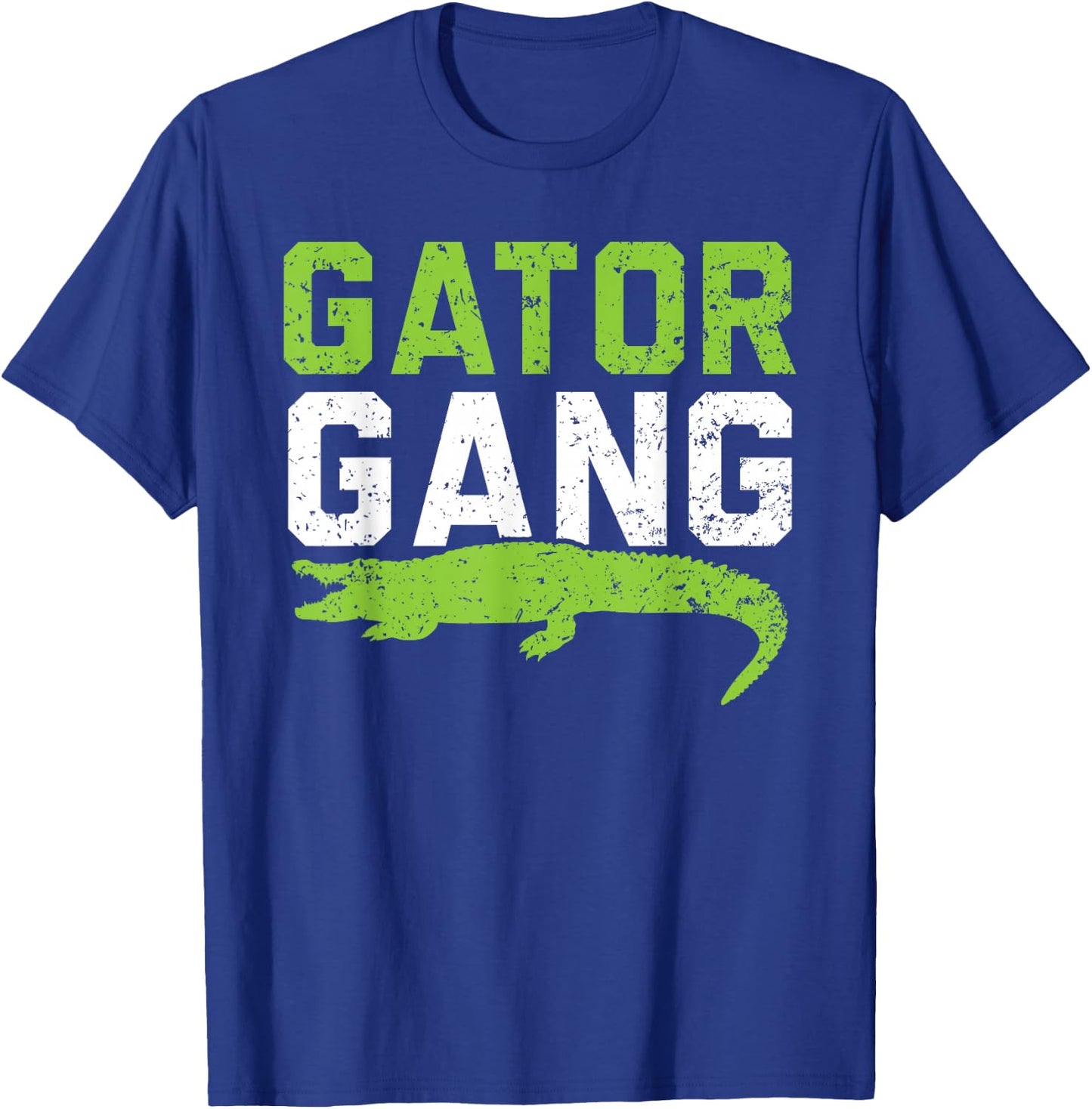 Gator Gang Alligator Heartbeat Zookeeper Crocodile Lover T-Shirt - T-Shirt | Royal