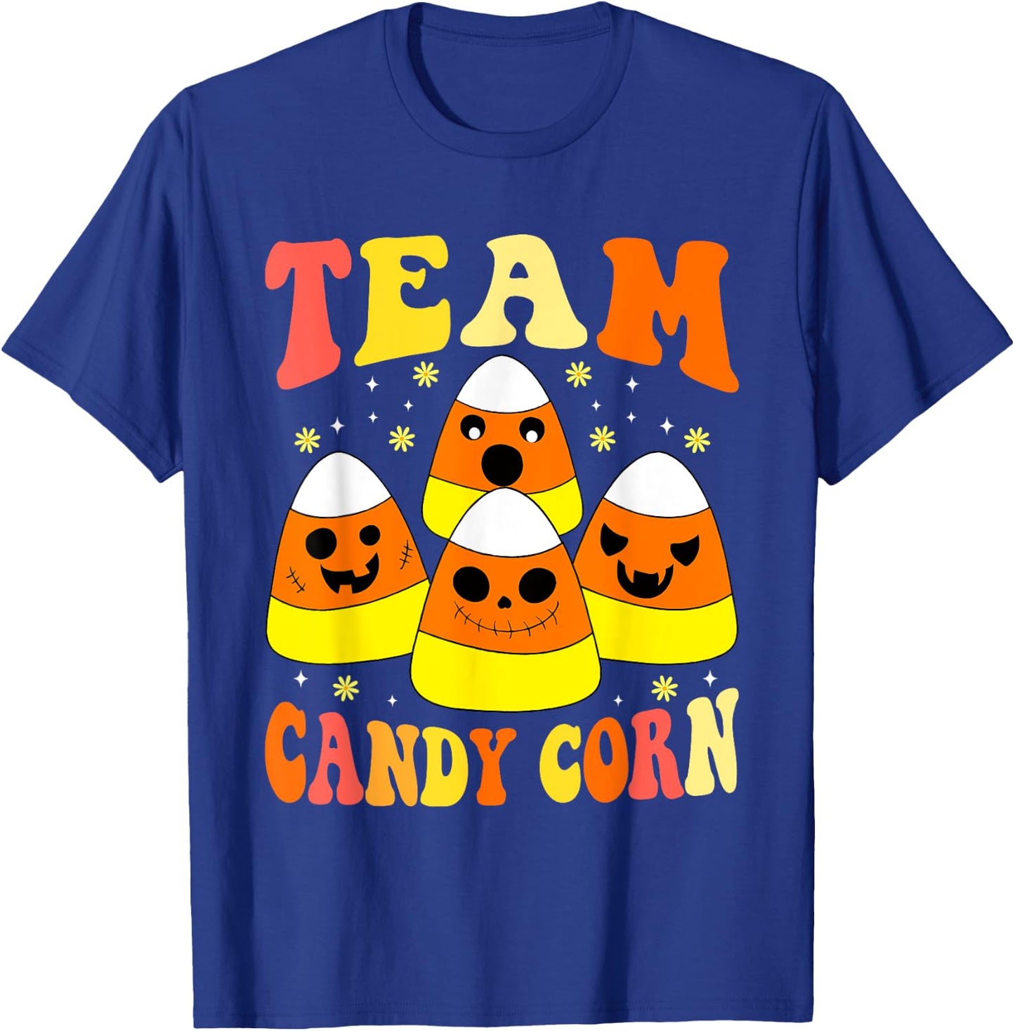 Team Candy Corn Funny Halloween T-Shirt - T-Shirt | Royal