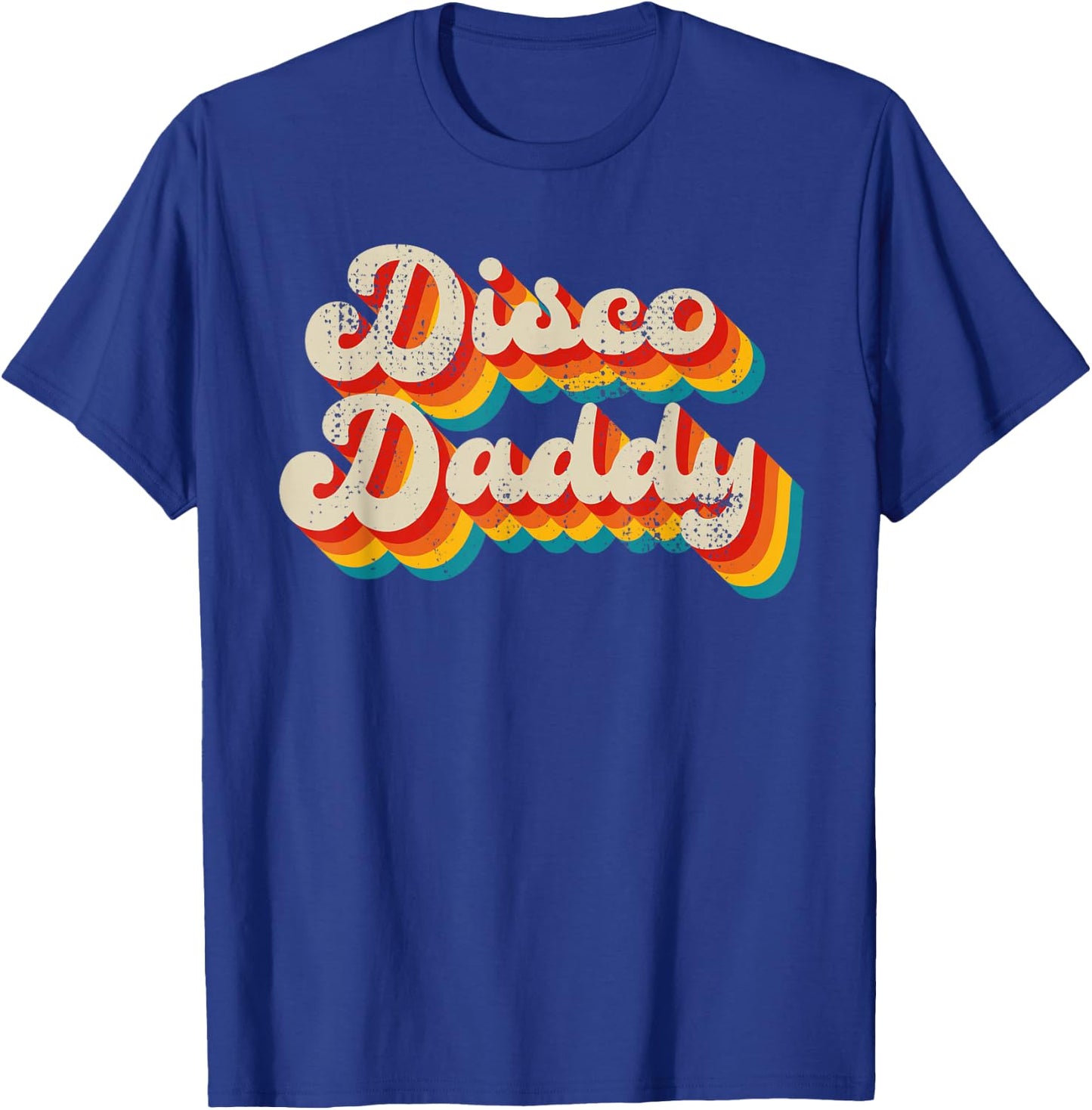 Disco Costume 70s Vintage Men Women Retro Disco Daddy T-Shirt - T-Shirt | Royal