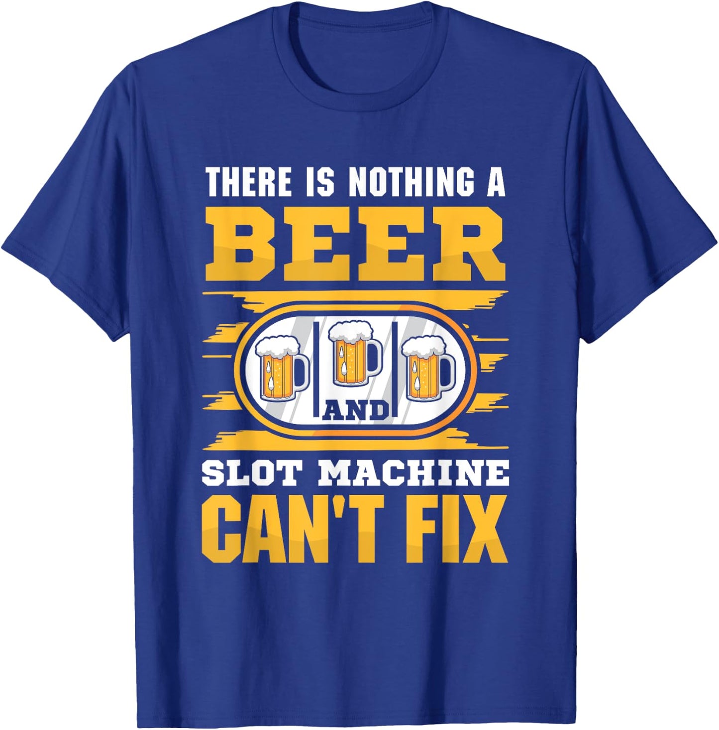 Casino Costume - A beer and Slot Machine T-Shirt - T-Shirt | Royal