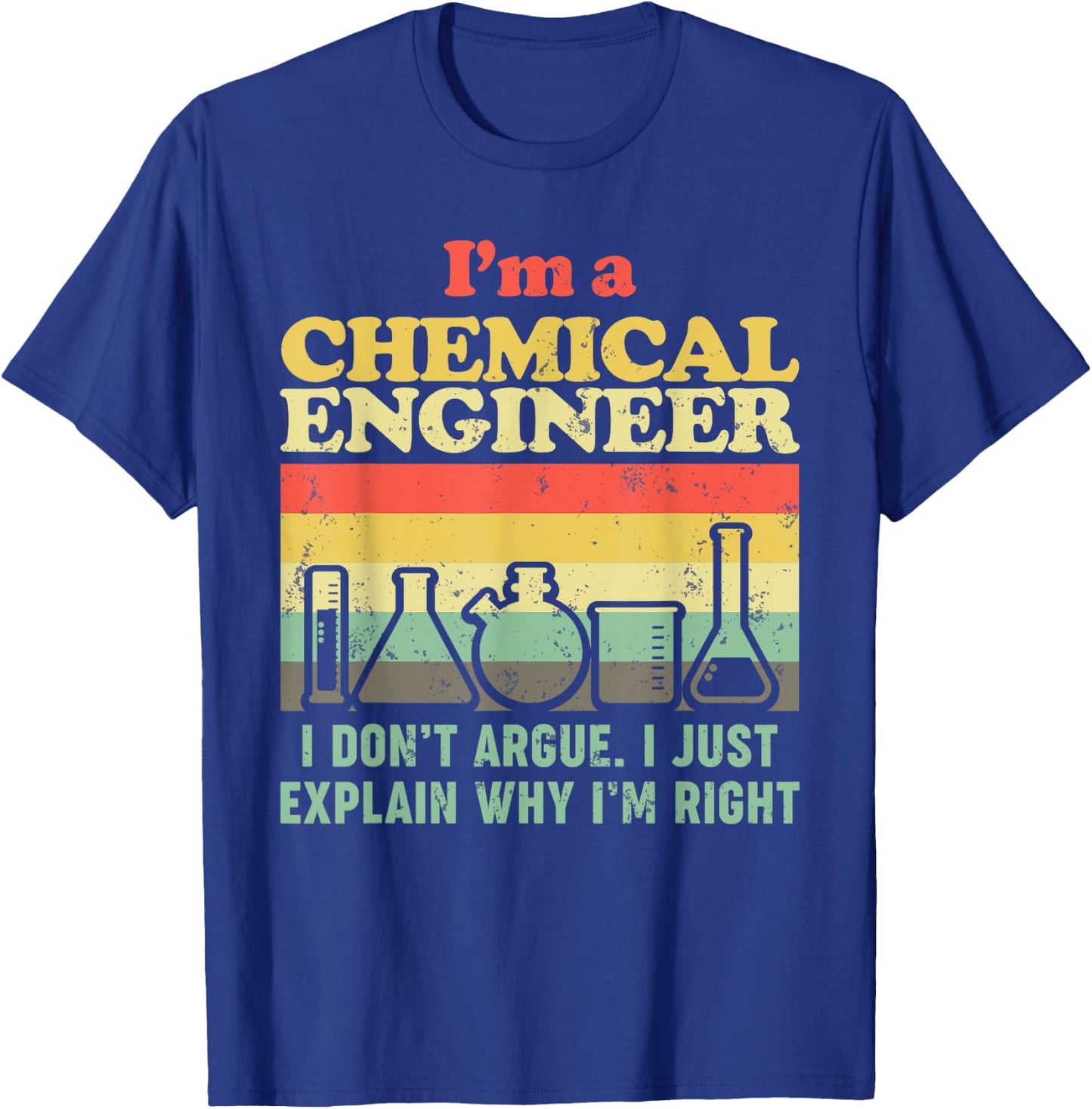 Chemical Engineer Chemical Teacher T-Shirt - T-Shirt | Royal