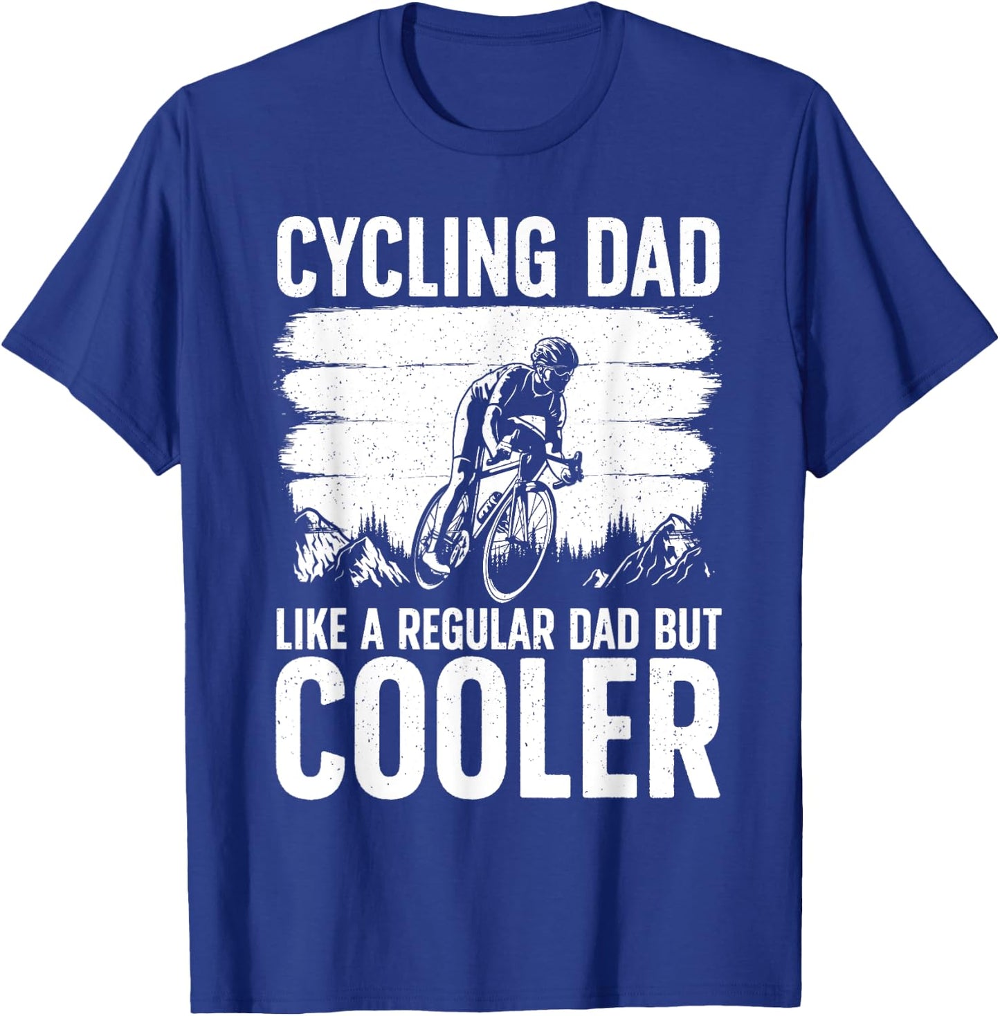 Cool Cycling For Dad Men Bicycling Bikers Bicycle Bike Rider T-Shirt - T-Shirt | Royal