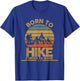 Born To Hike Forced To Work Hiking T-Shirt - T-Shirt | Royal