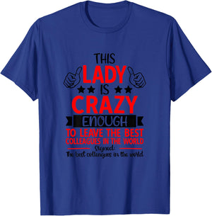 Farewell Coworker Leaving Job, Coworker Going Away, Retired T-Shirt - T-Shirt | Royal