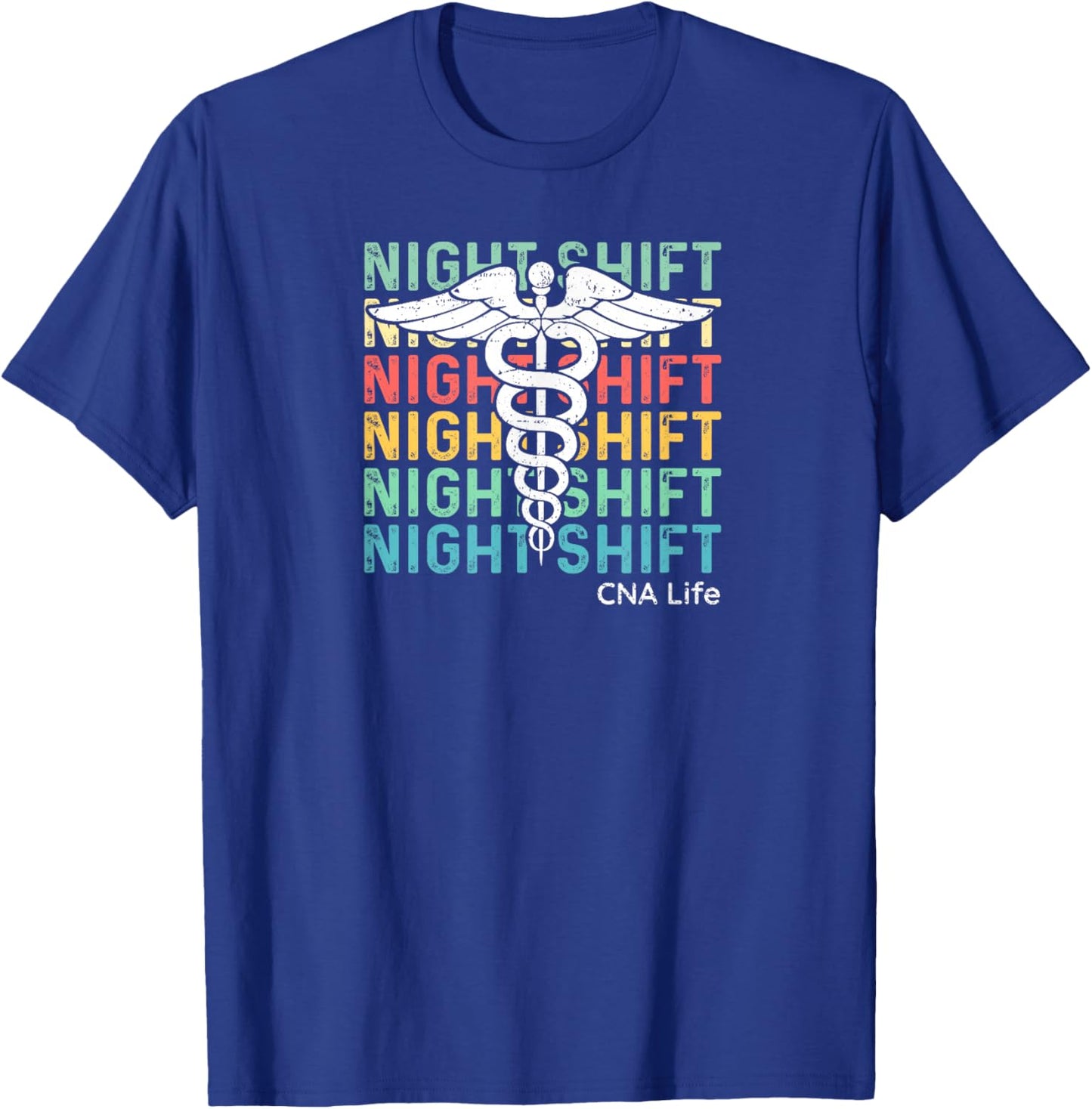 Nurse Medical Night Shift CNA T-Shirt - T-Shirt | Royal