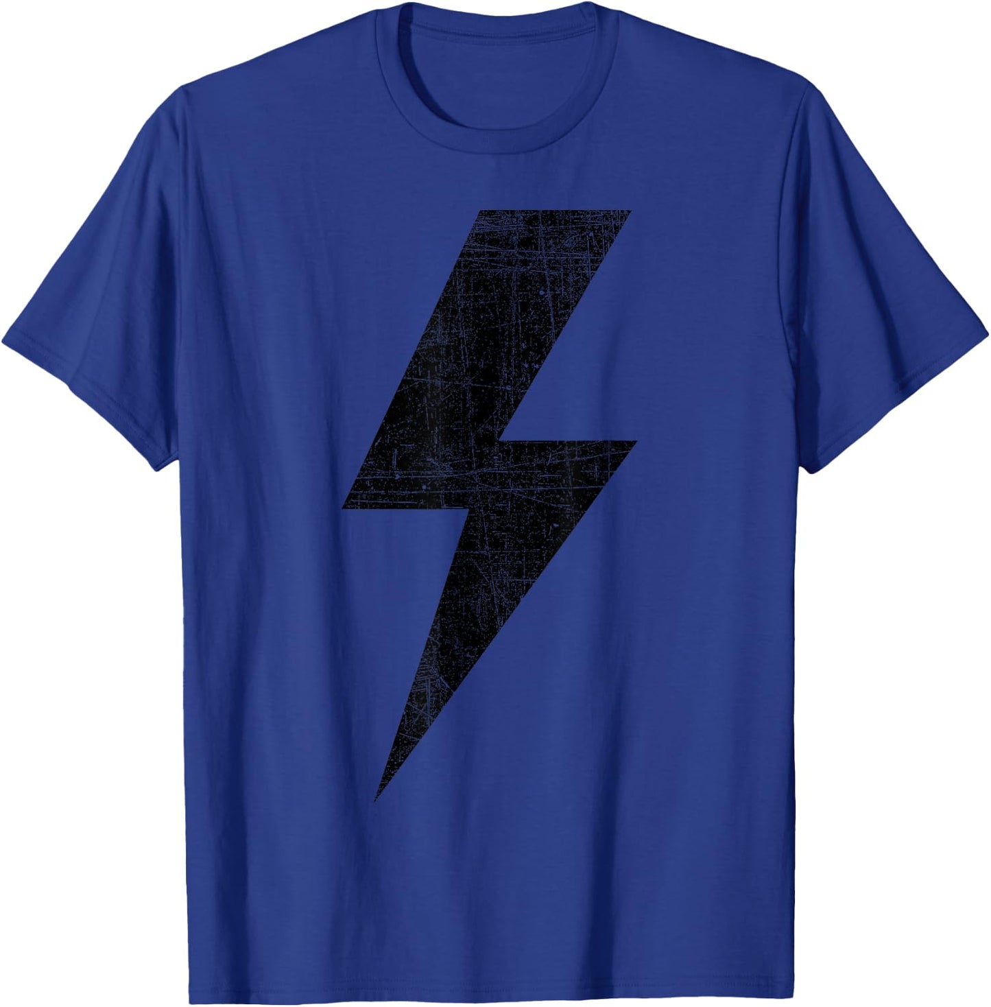 Bolt Lightning Black Design Team T-Shirt - T-Shirt | Royal