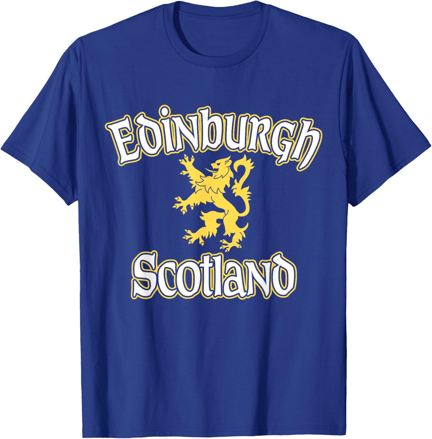 Edinburgh Scotland Rampant Lion T-Shirt - T-Shirt | Royal