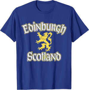 Edinburgh Scotland Rampant Lion T-Shirt - T-Shirt | Royal