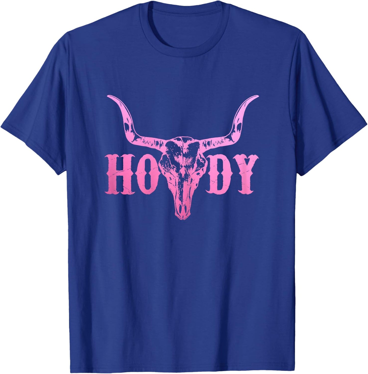 Howdy Cowboy Cowgirl Rodeo Horse Riding Texas Southern T-Shirt - T-Shirt | Royal