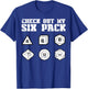 RPG Check Out My 6 Pack Funny Gamer Men Boys T-Shirt - T-Shirt | Royal