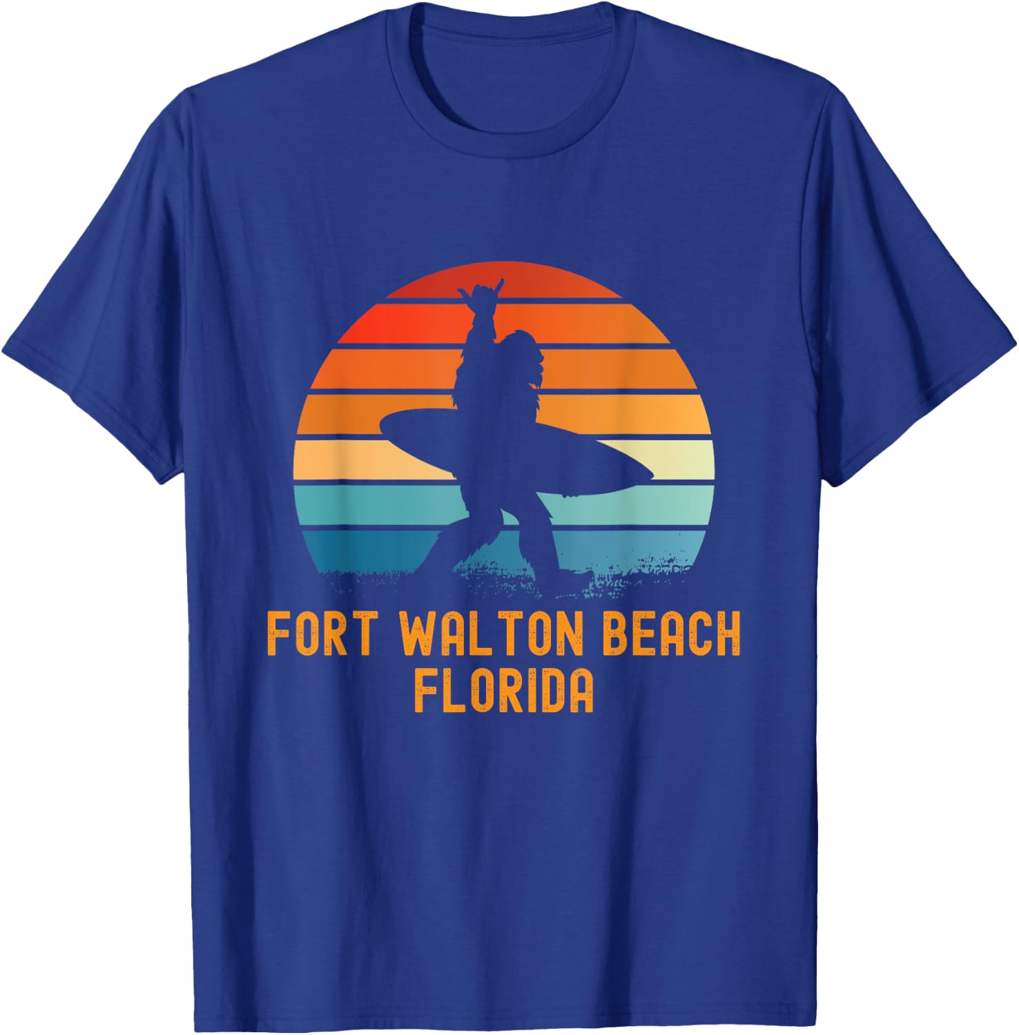 Fort Walton Beach - Florida Sasquatch Souvenir T-Shirt - T-Shirt | Royal