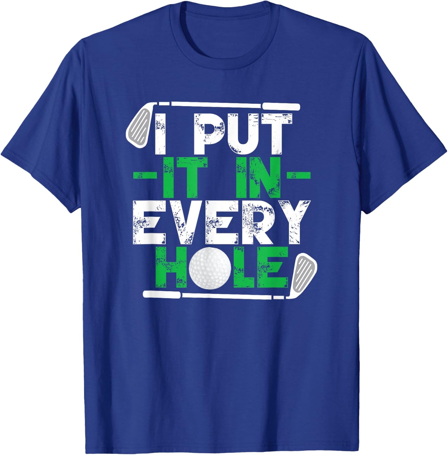 Golf Player Men Funny Golfing Golfer T-Shirt - T-Shirt | Royal