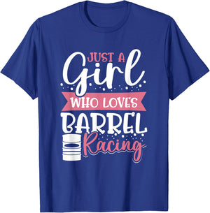 Barrel Race Women Just A Girl Who Loves Barrel Racing T-Shirt - T-Shirt | Royal