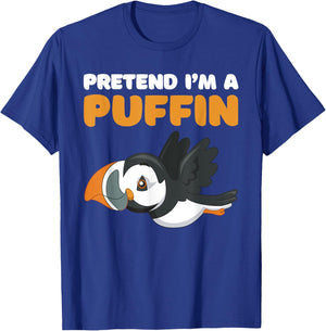 Let's pretend I'm a puffin halloween costume, icelandic bird T-Shirt - T-Shirt | Royal