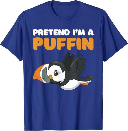 Let's pretend I'm a puffin halloween costume, icelandic bird T-Shirt - T-Shirt | Royal